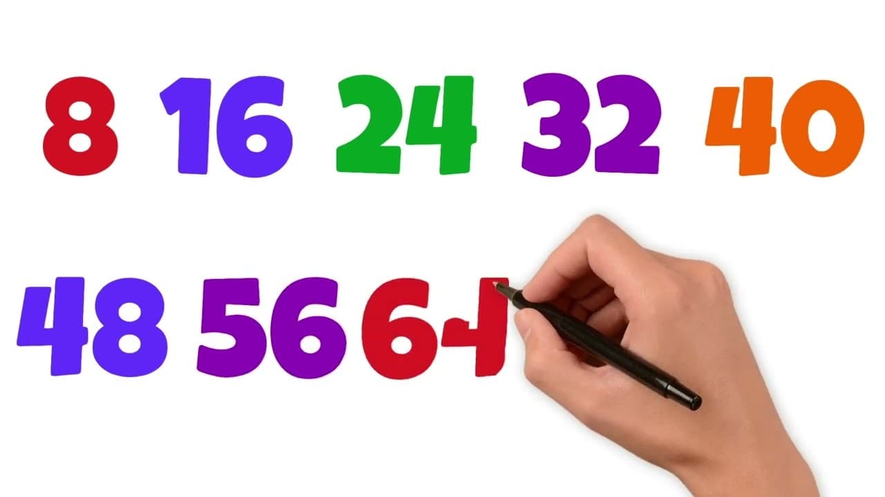 Let's Count Up in 8s