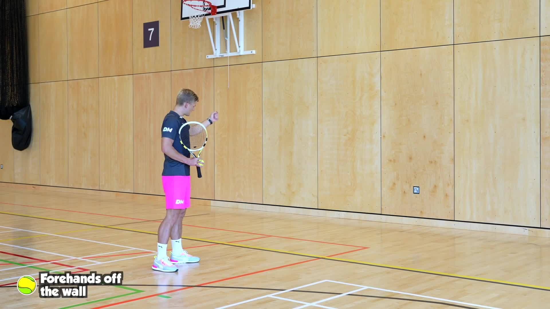 Striking - (Tennis) Forehands off the wall