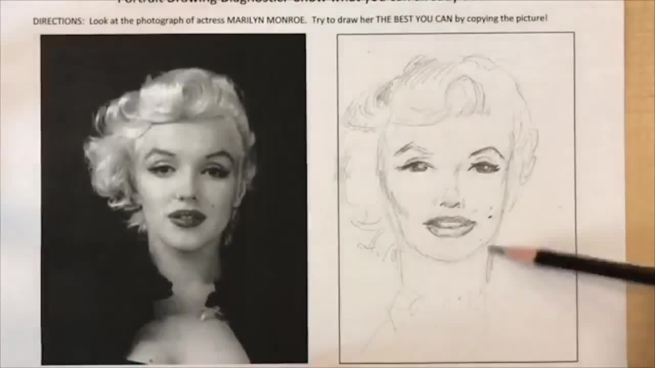 Portrait Drawing: Pencil Shading Demo