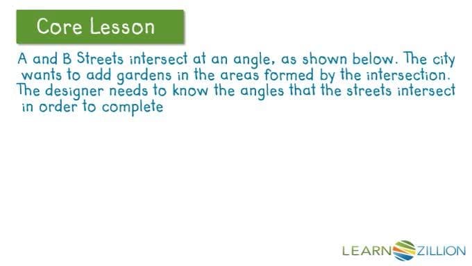 Using Vertical and Adjacent Angles to Find Unknown Angle Measures