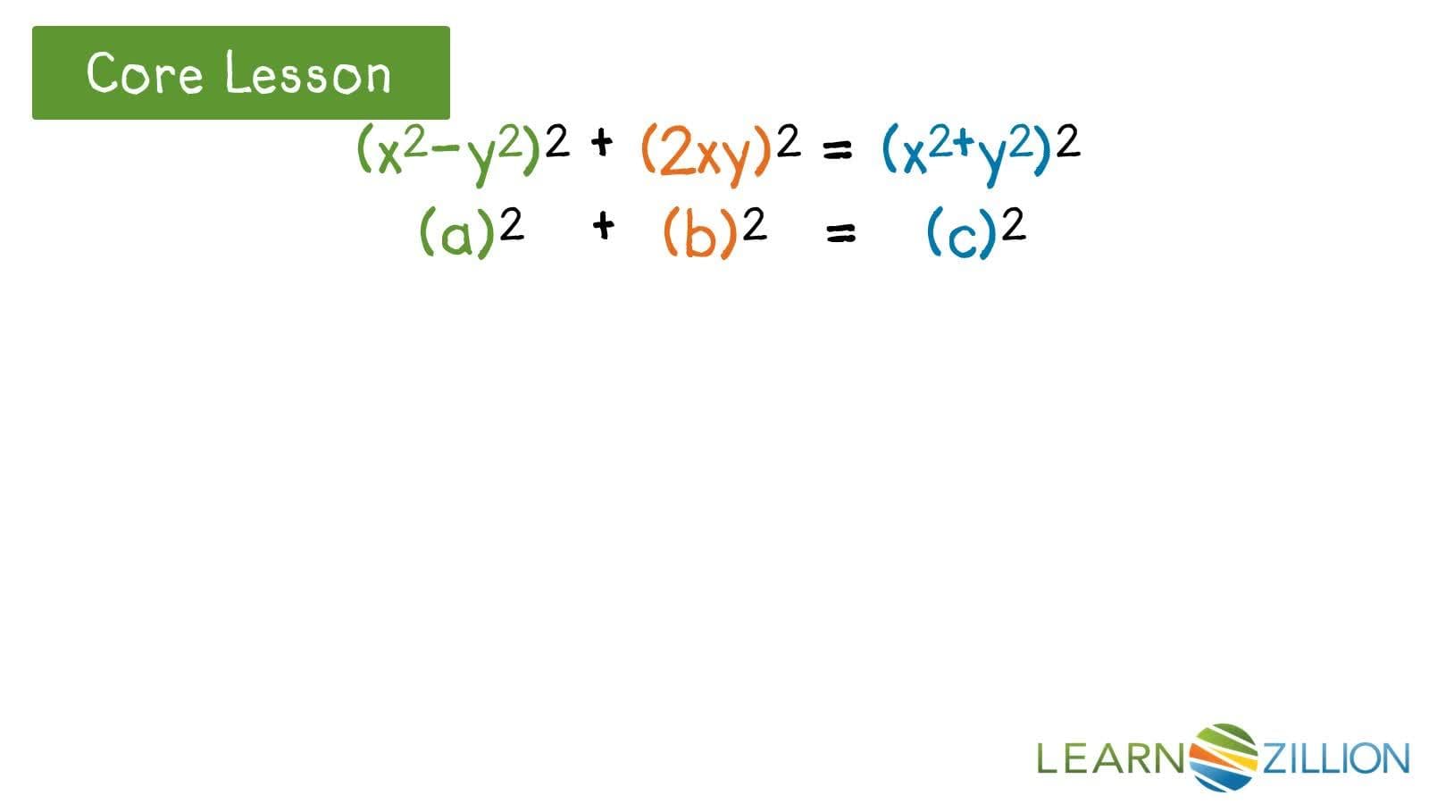 Generating Pythagorean Triples Using the Identity