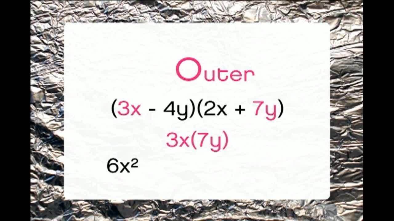 Algebra: Multiplying a binomial by an Algebraic Expression