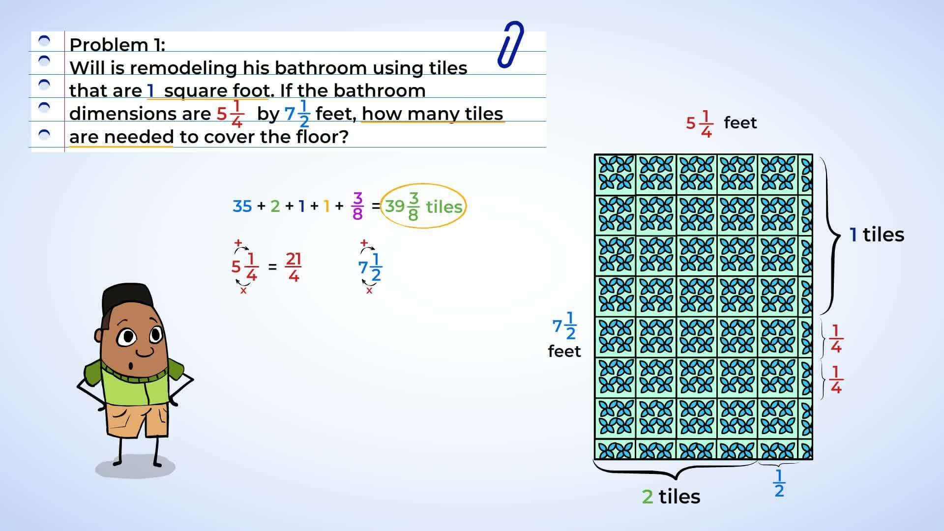 Finding Area with Fractions