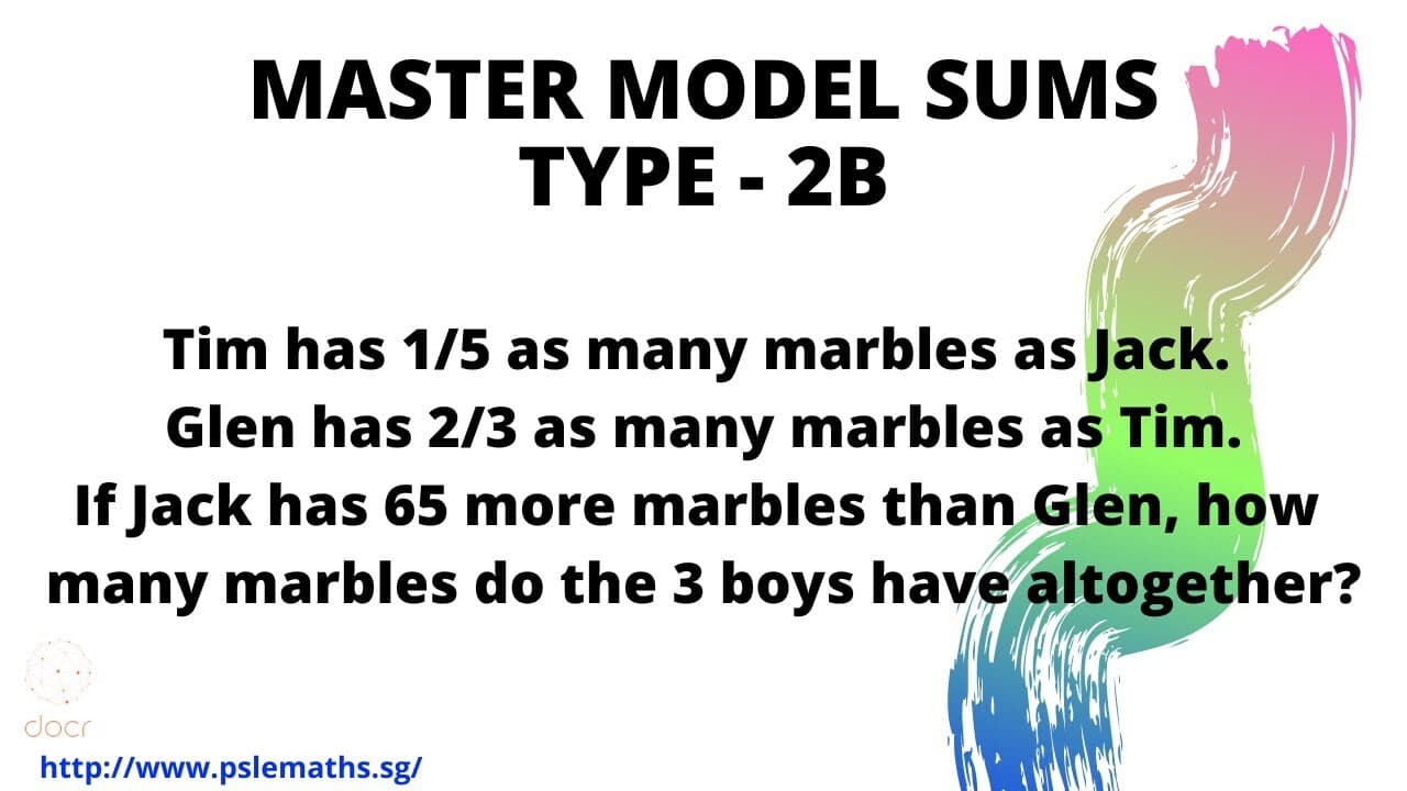 Model Sums: Type 2B (PSLE Maths)
