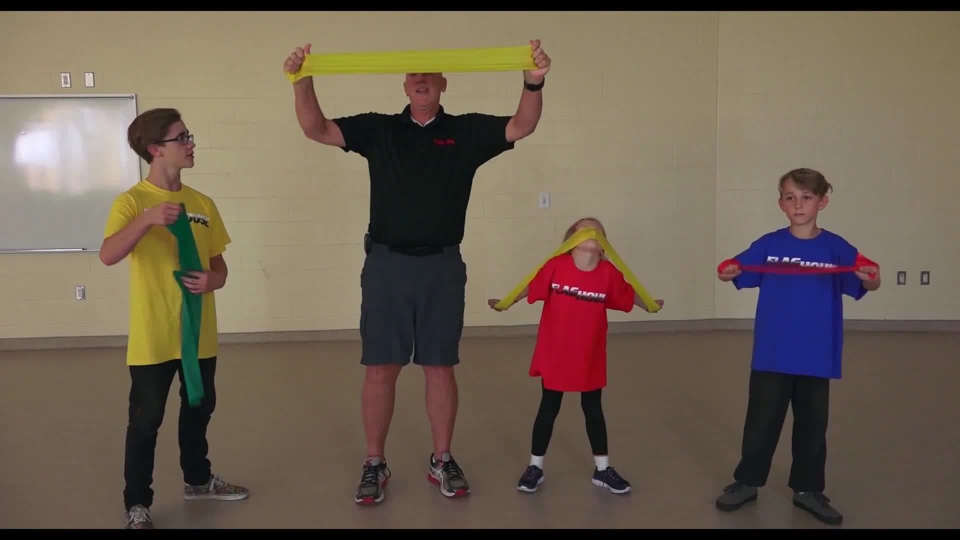 Resistance Phys Ed Exercises With Bands (Ep. 34 - Resistance Bands)