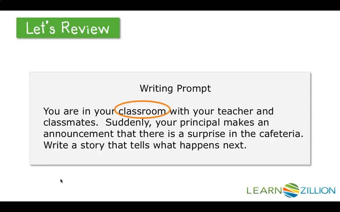 Brainstorming Ideas for a Writing Prompt