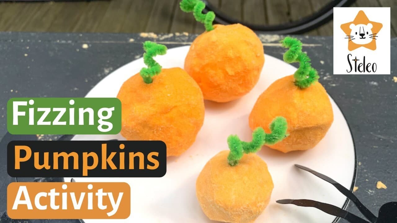 Halloween Fizzing Pumpkins Science Experiment