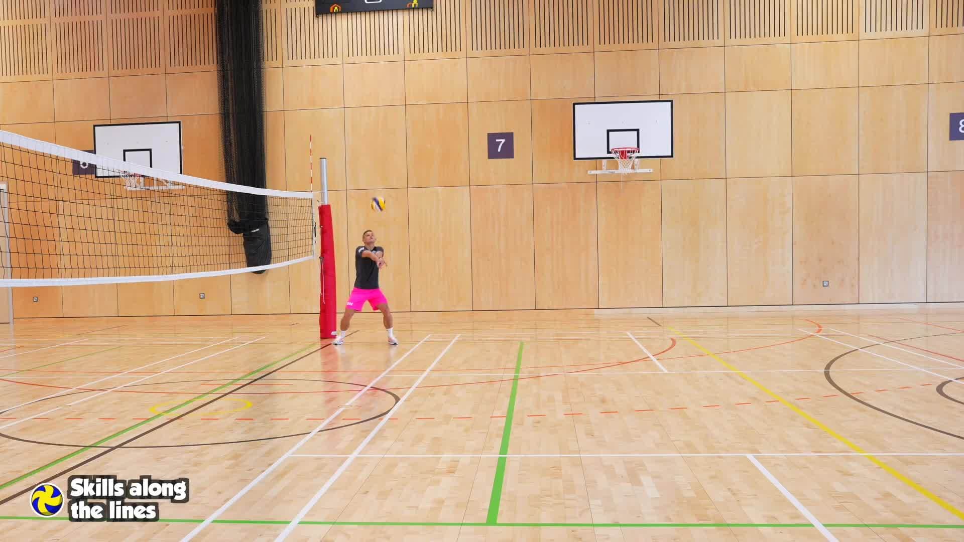 Volleyball - Skills along the lines
