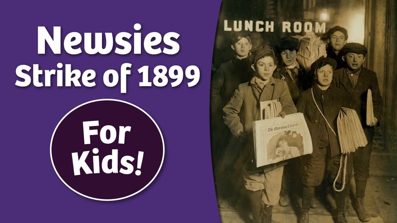 Newsies Strike of 1899 for Kids | Bedtime History