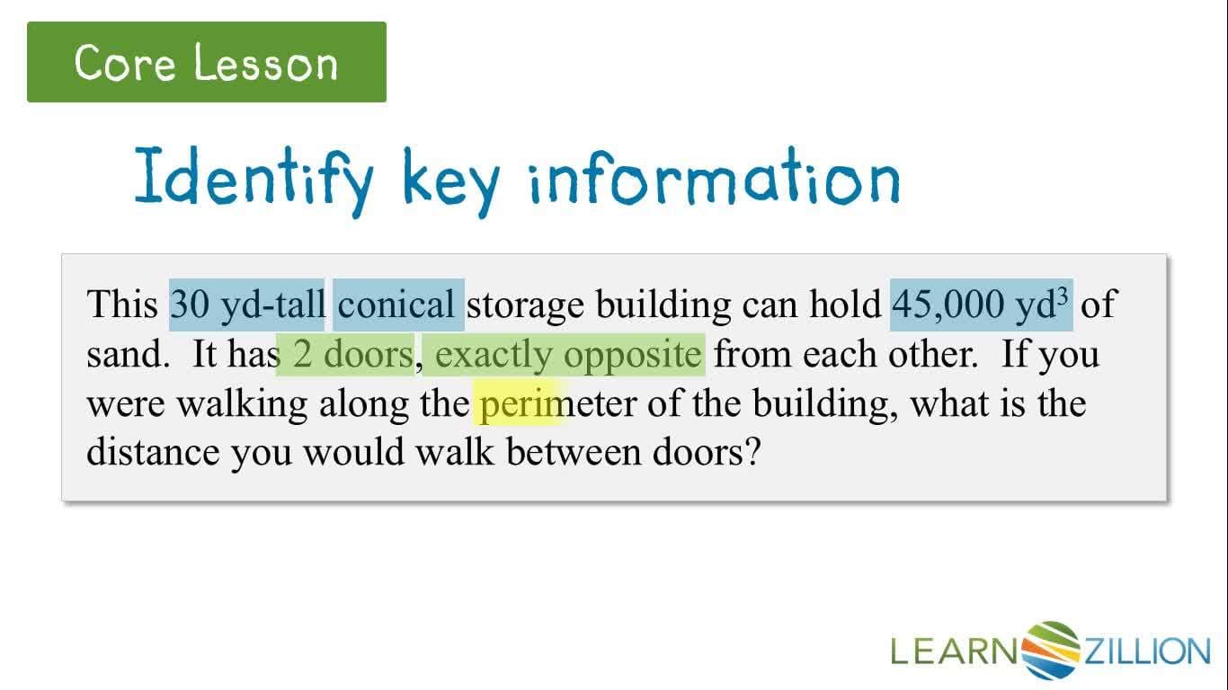 Solving Cone Volume Word Problems