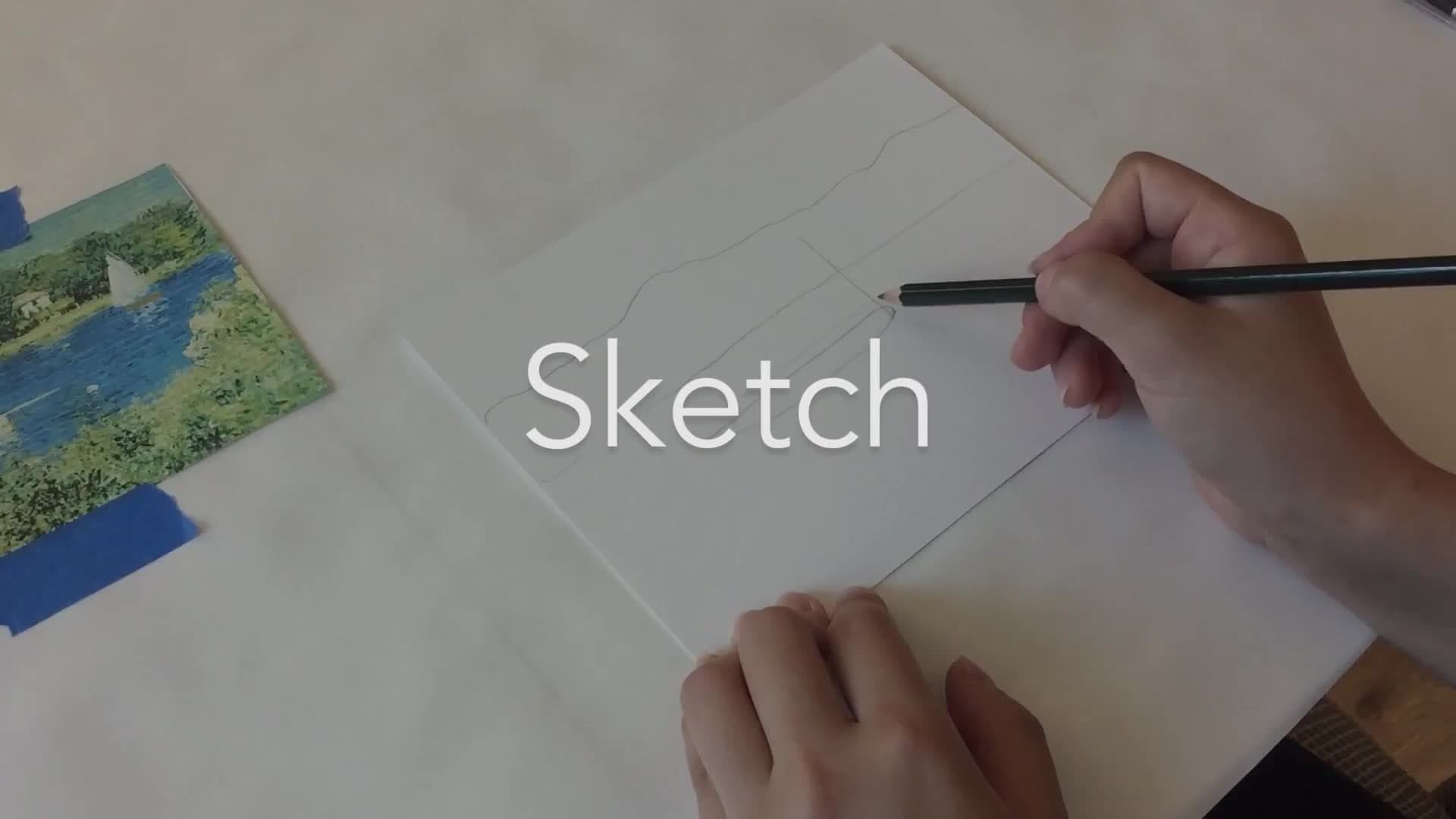 How to Draw with Oil Pastels (inspired by Claude Monet!)