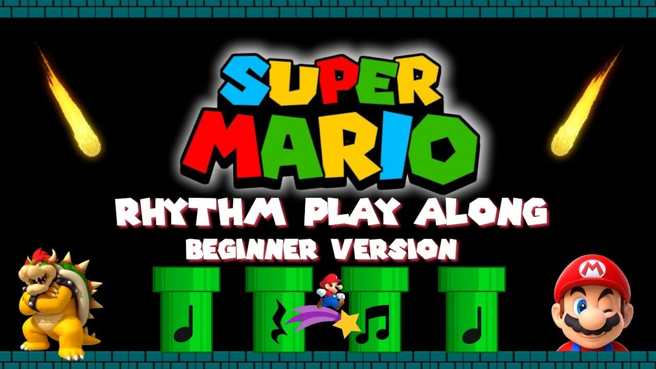 Mario Rhythm Play Along: Elementary Music Class [Beginner Version]