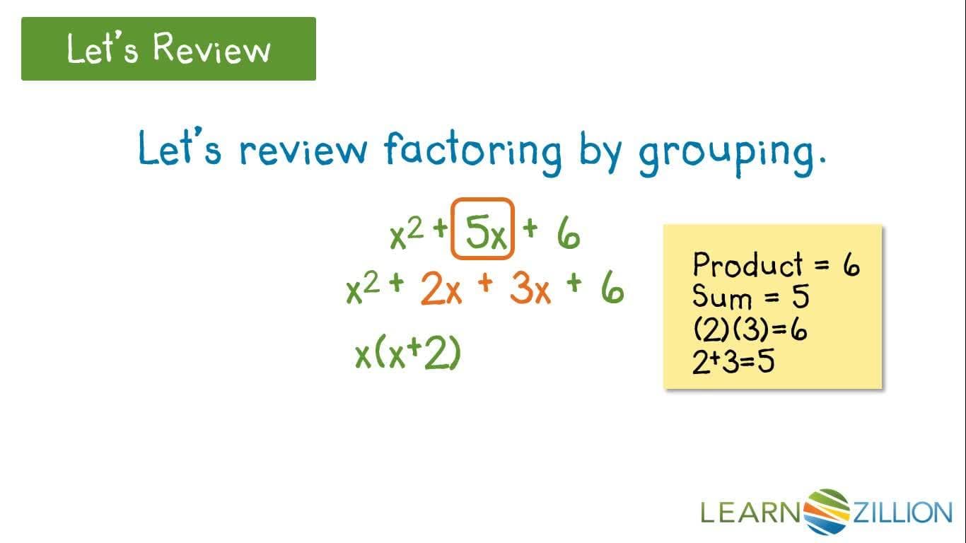 Factoring by Grouping: Rewriting Trinomials