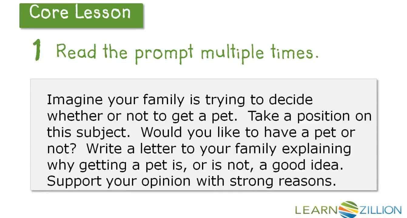 Understanding Writing Prompts and Identifying Writing Types