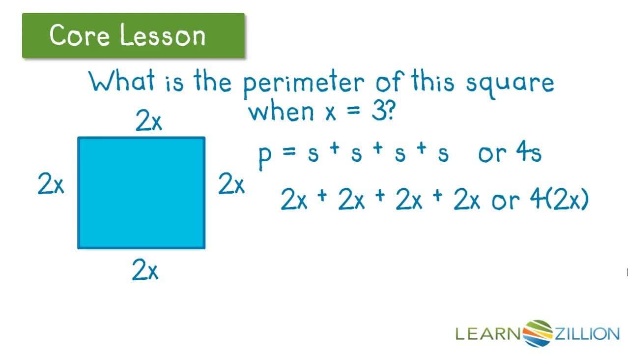 Writing and Evaluating Expressions with Formulas and Variables