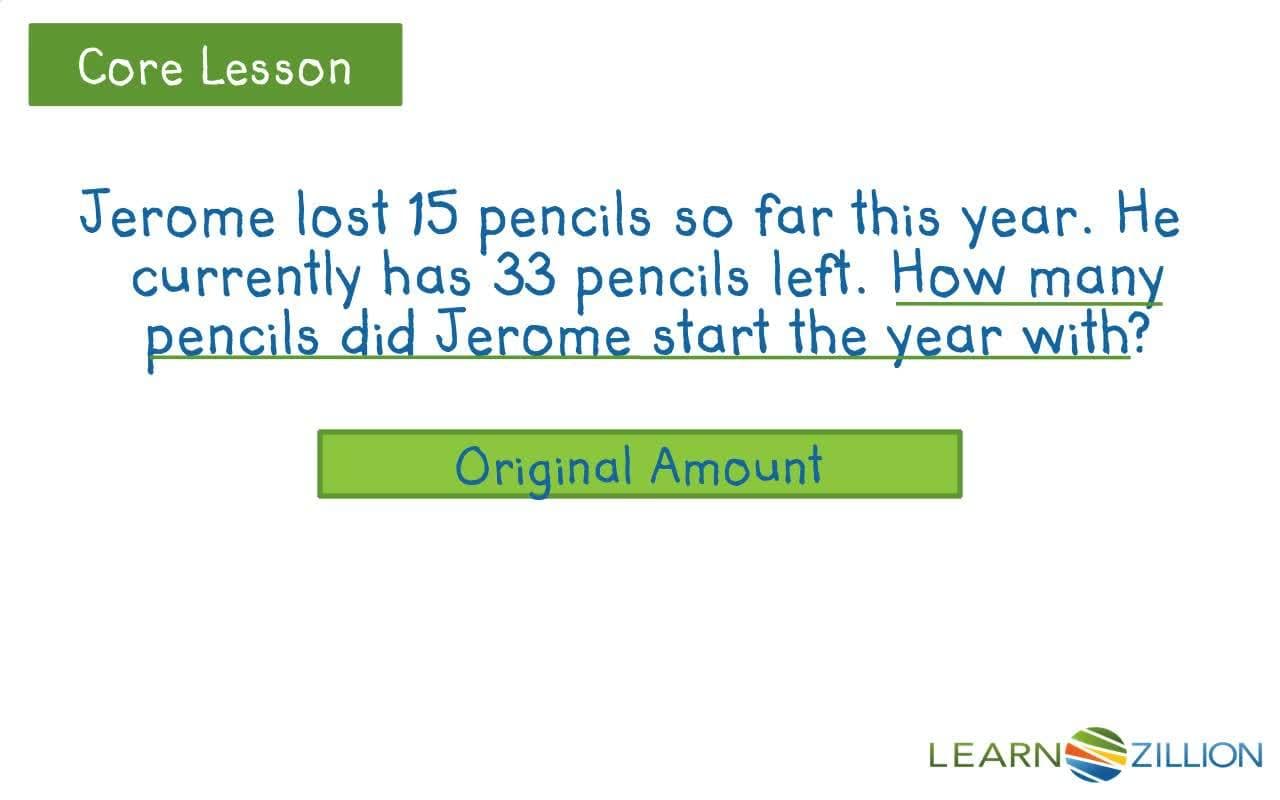 Writing and Solving Subtraction Equations Using Bar Models