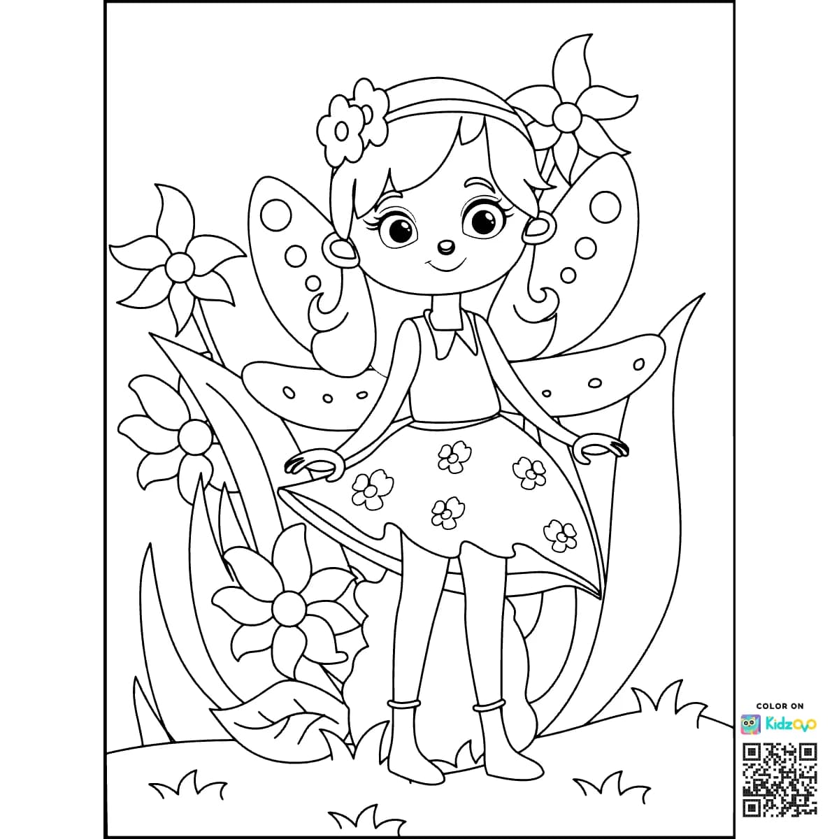 Adventurous Fairy in Garden