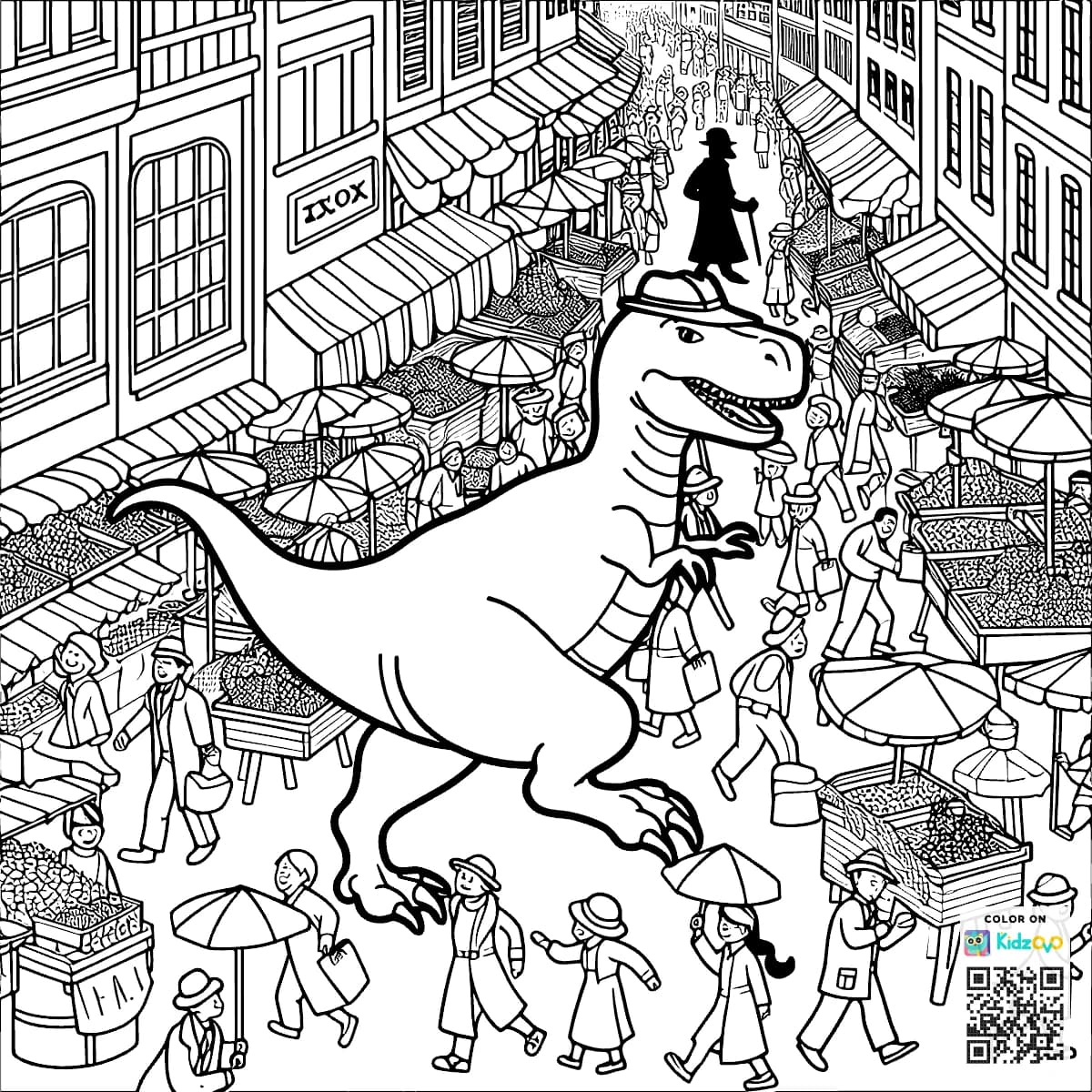 Dino detective chase