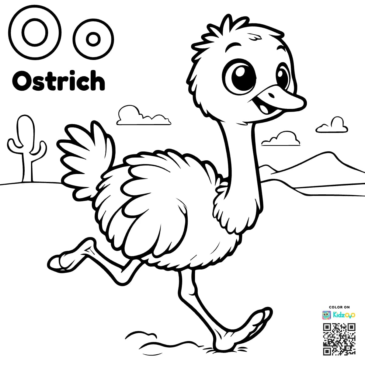 O for Ostrich