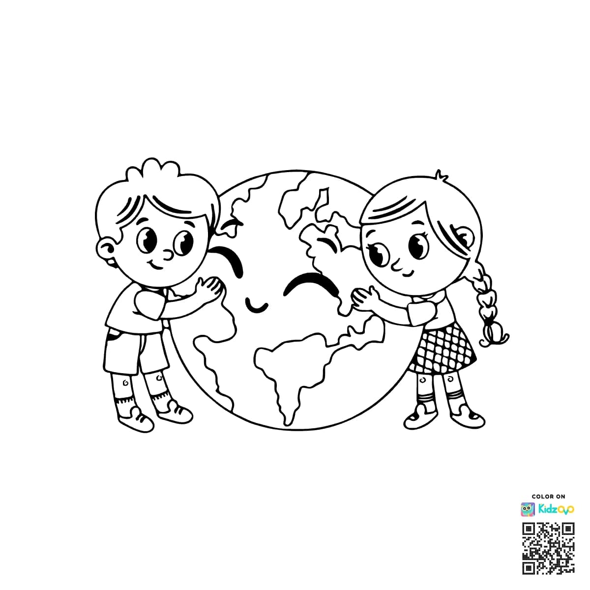 Planet loving children