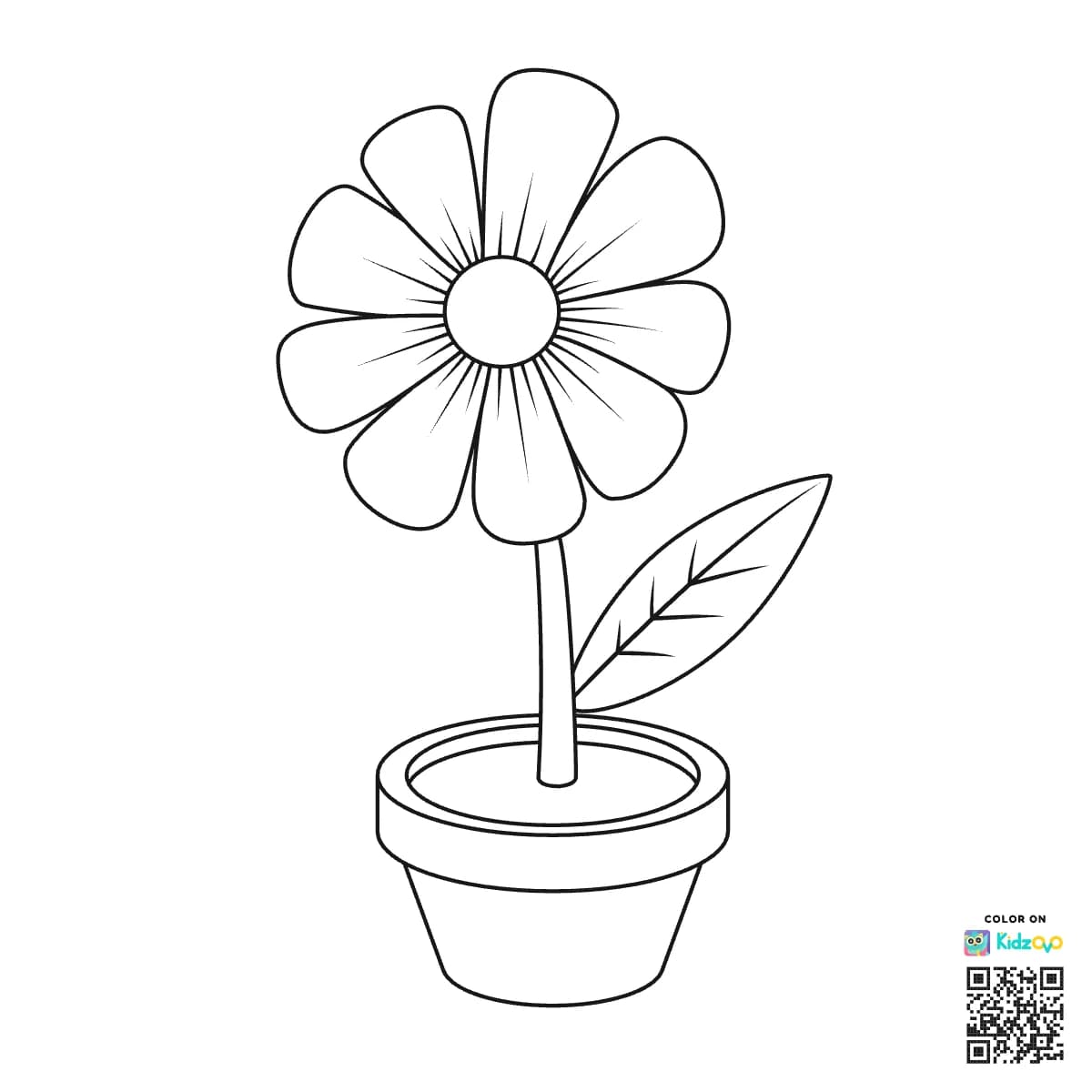 Plant with flower pot