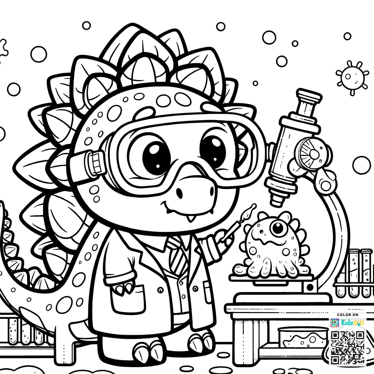 Stegosaurus in a Lab