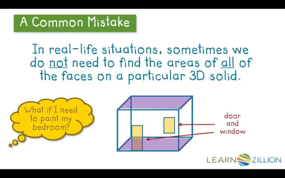 Applying Surface Area Knowledge
