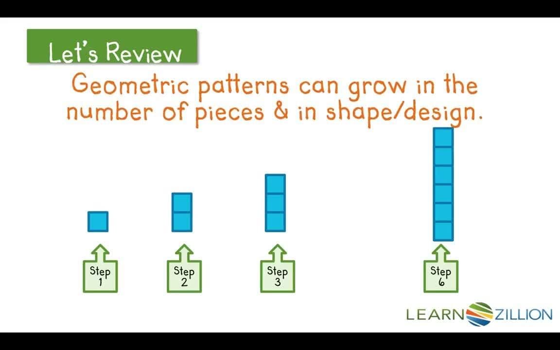 Finding the 9th Step in a Geometric Pattern Using a Table
