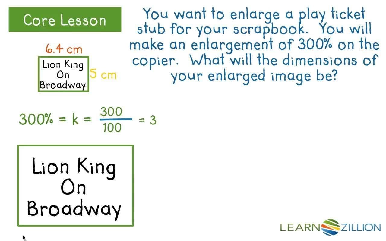 Solve Word Problems by Doing Dilations