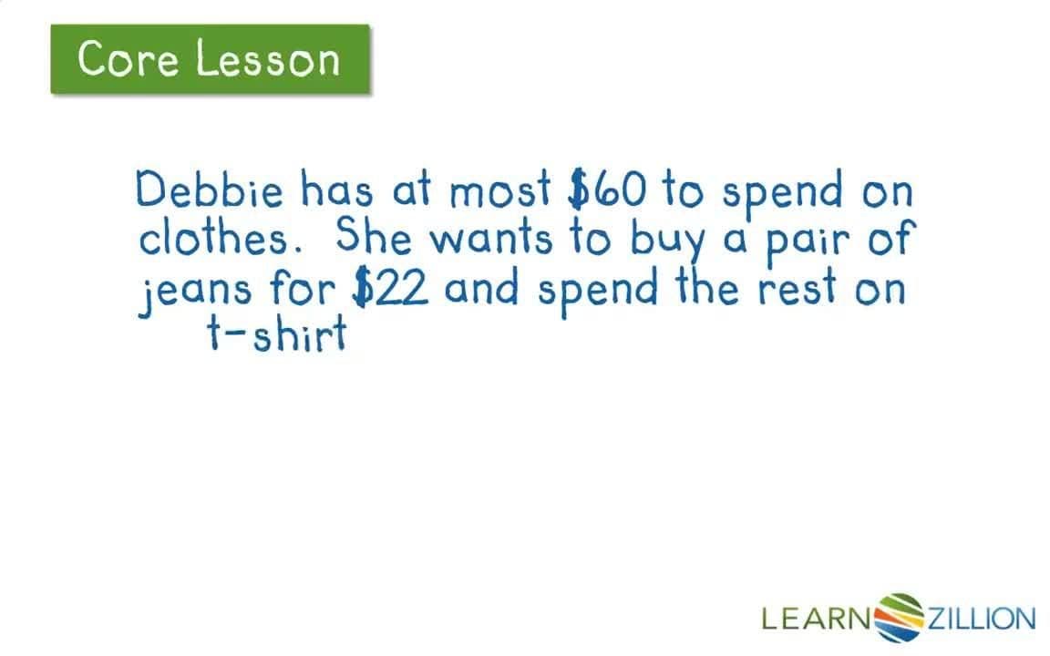 Solving Inequalities Using Inverse Operations