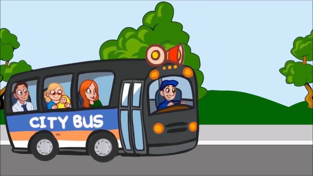 The Wheels on the Bus Go Round and Round! Classic Sing Along Song for Kids!