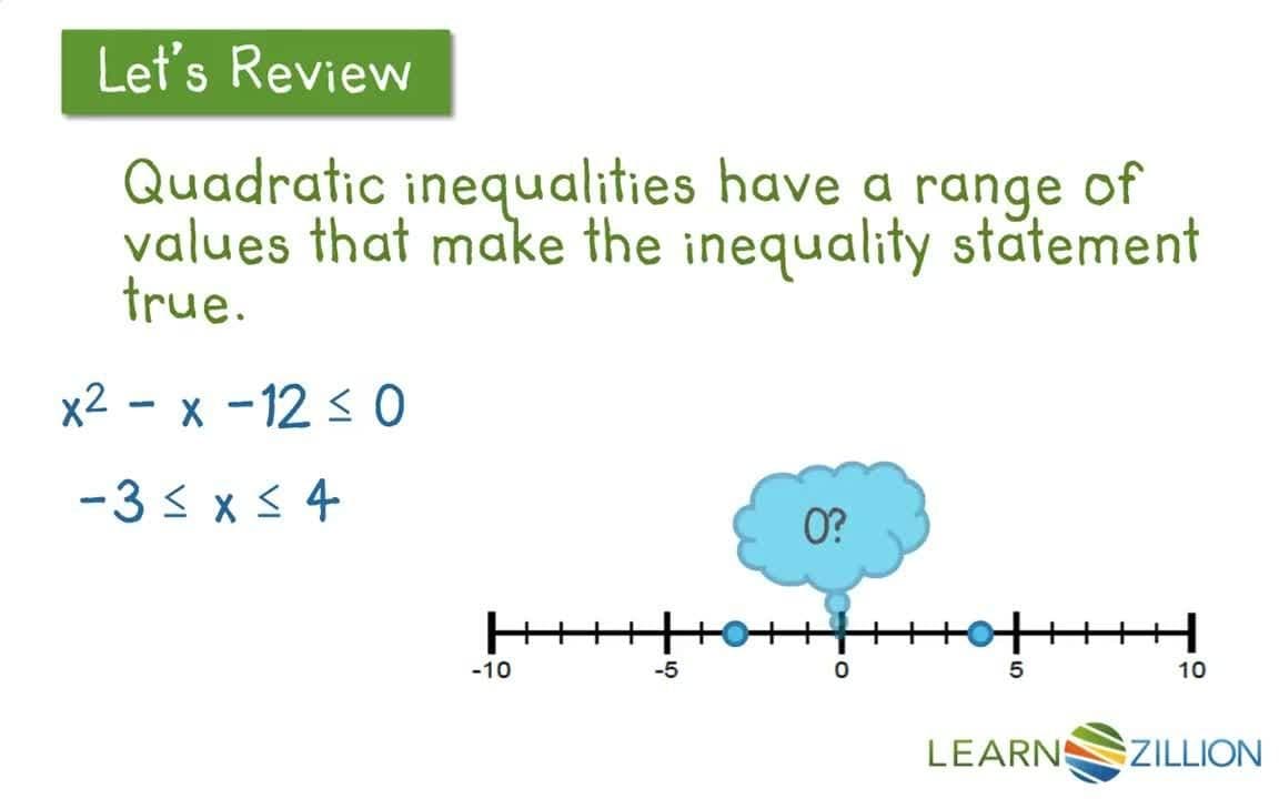 Solving Quadratic Inequalities and Modeling Arrow Heights