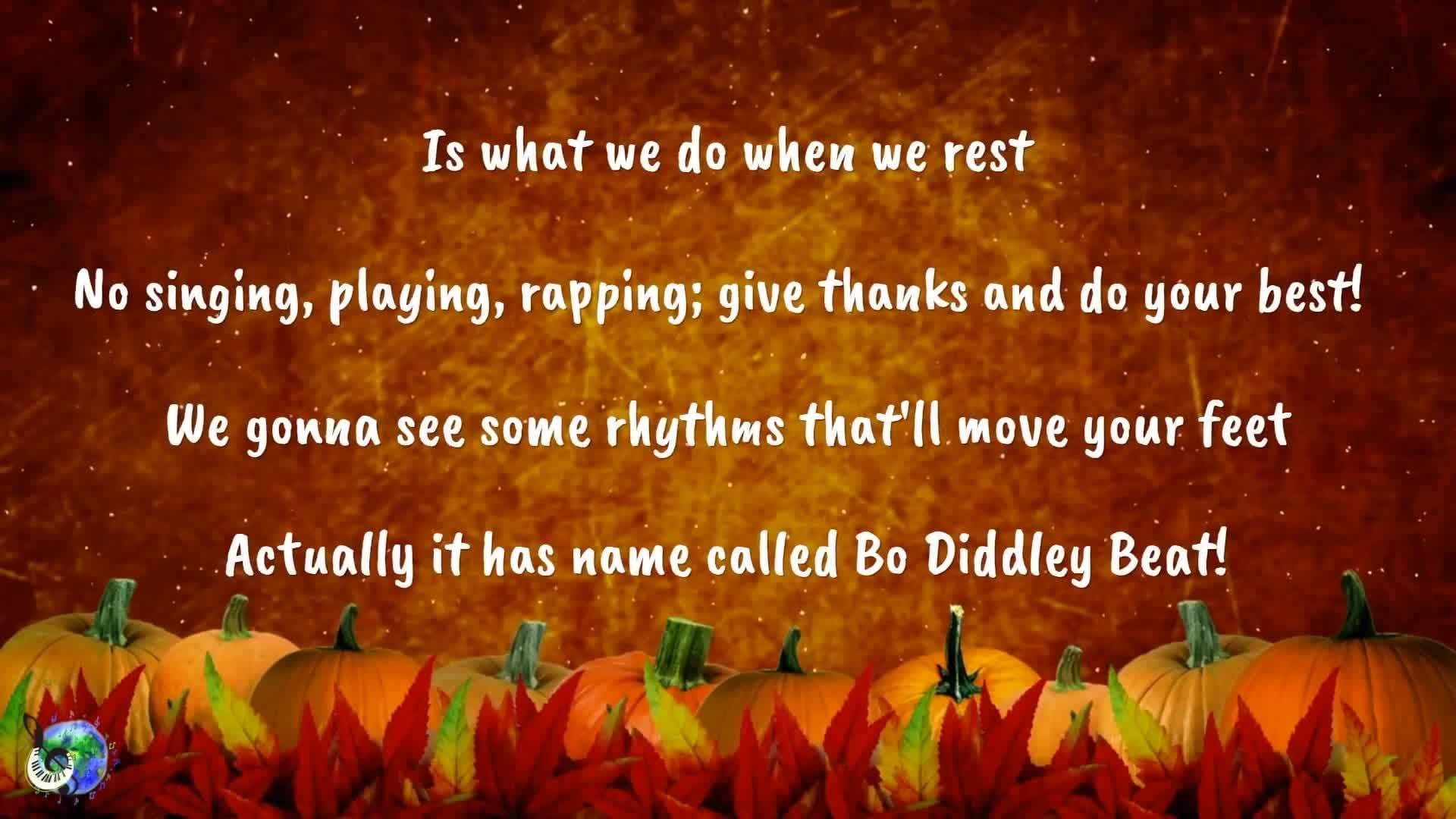 Thanksgiving Rap for Kids Body Percussion Jam Along!