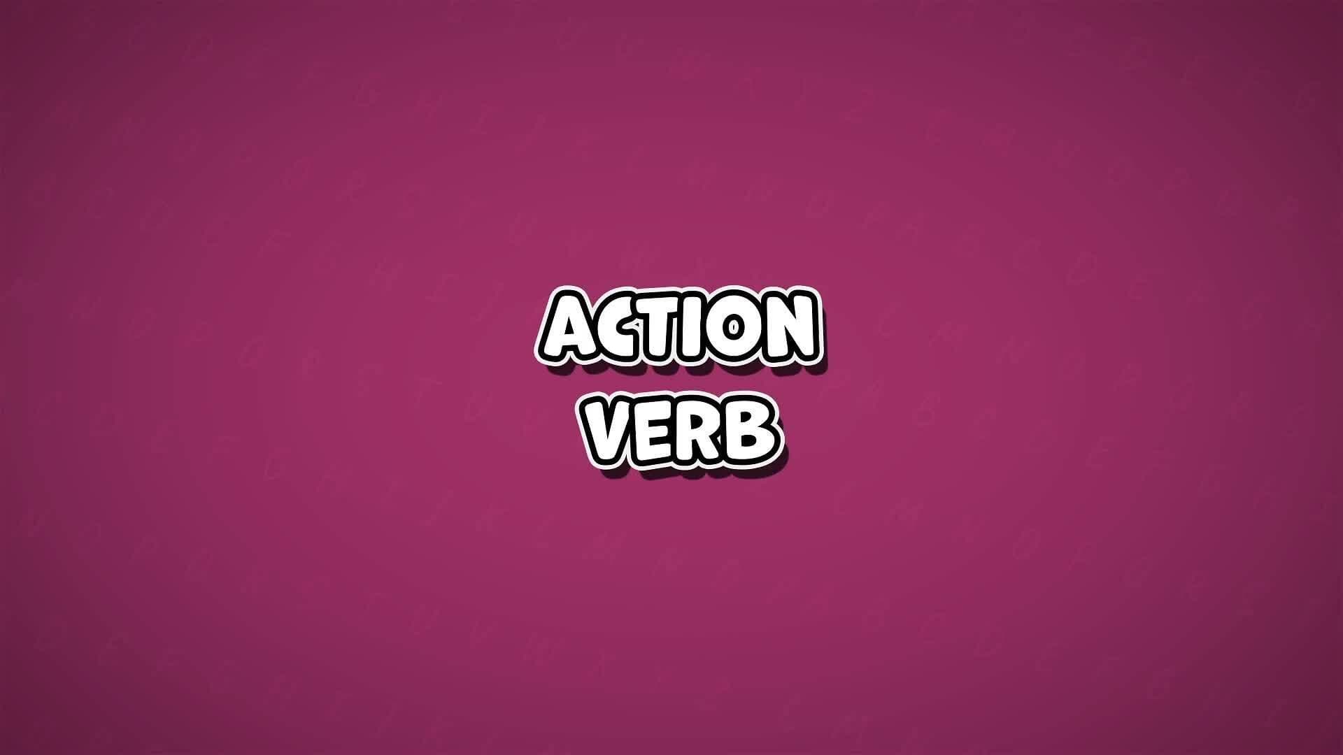 I WONDER - What Is A Verb?