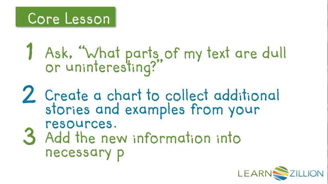 Including Stories and Examples in Body Paragraphs