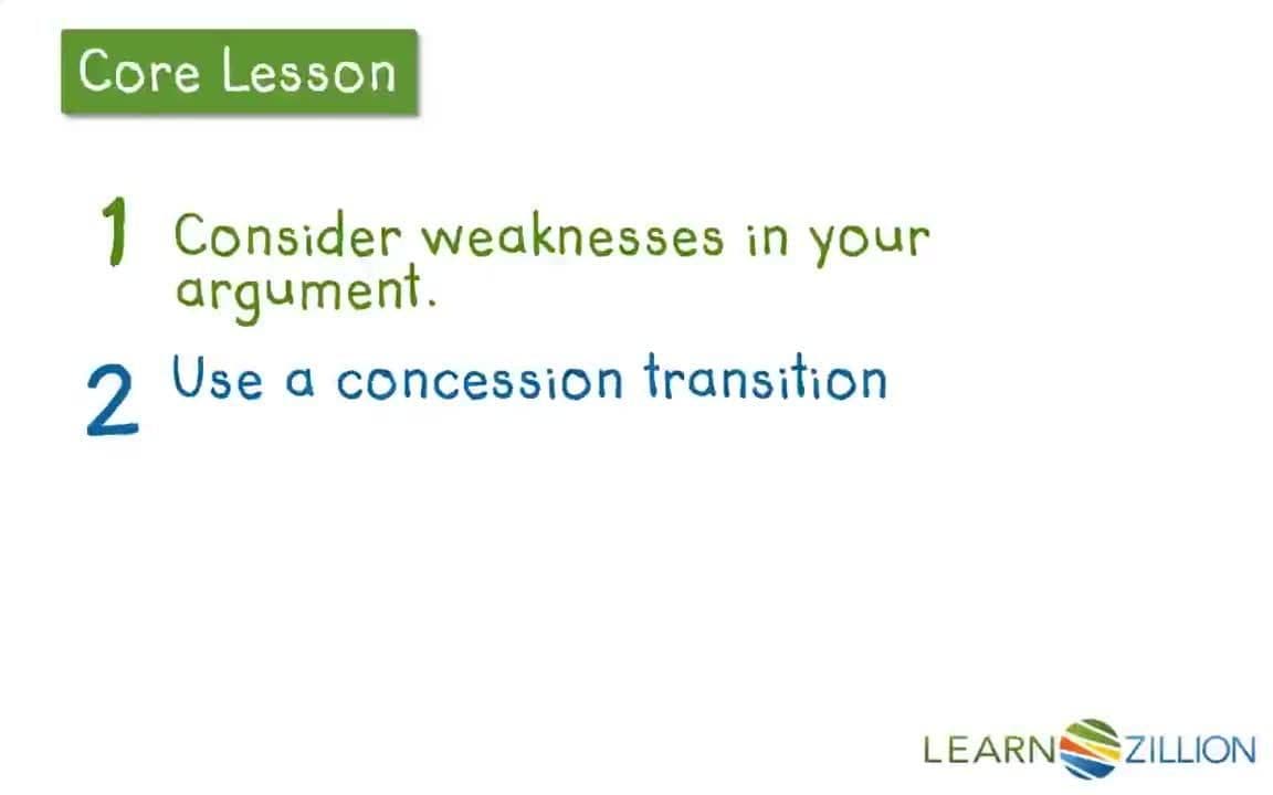 Acknowledging Opposing Viewpoints in Persuasive Writing