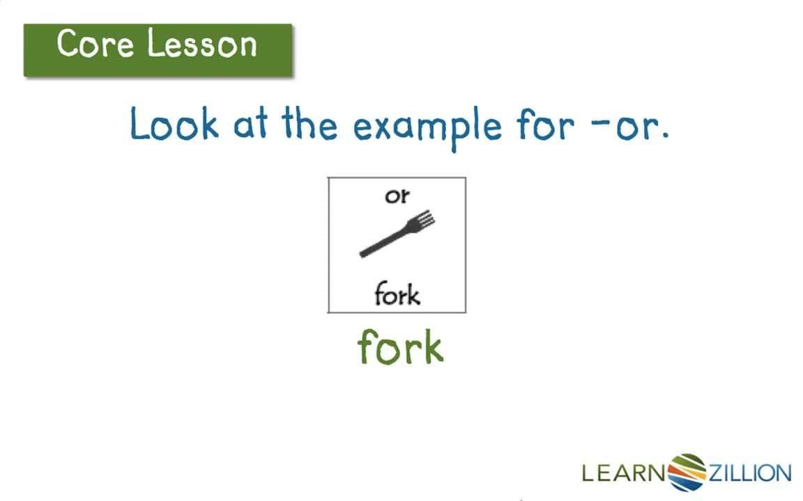 Reading Words with R-Controlled Syllables: The OR Sound