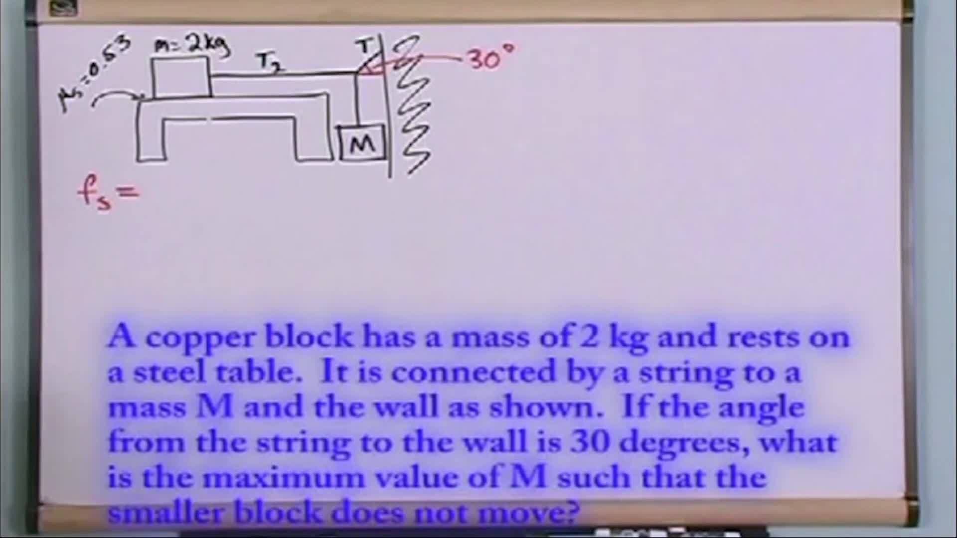 Newton's Laws Of Motion With Friction: Solving a problem, Part 1
