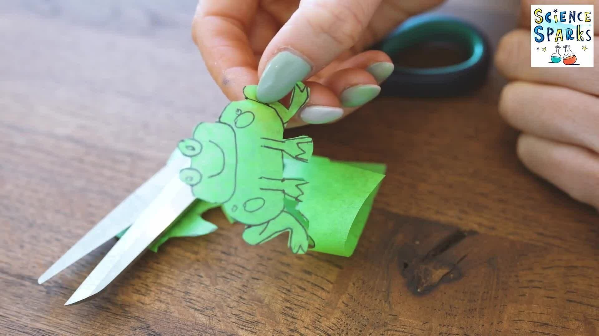 JUMPING FROGS - Static Electricity Experiment for kids