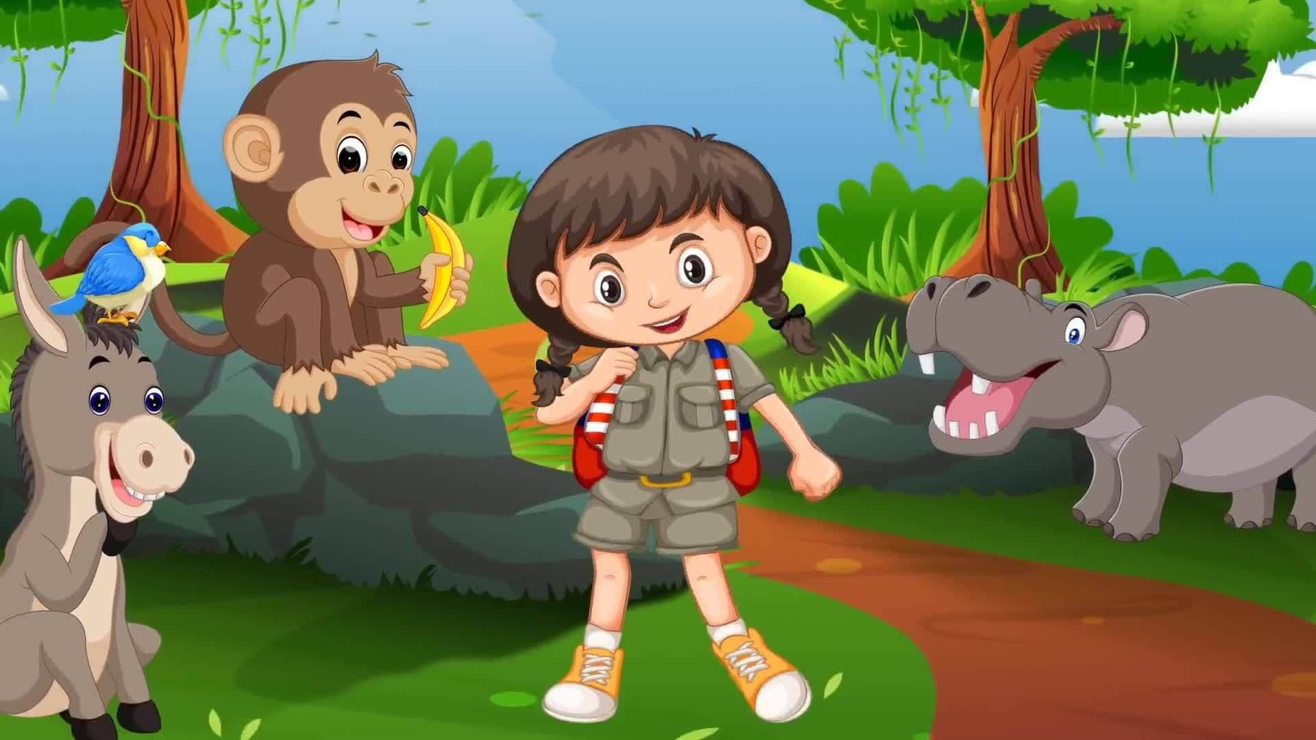 Animal Sounds Song At the Zoo!