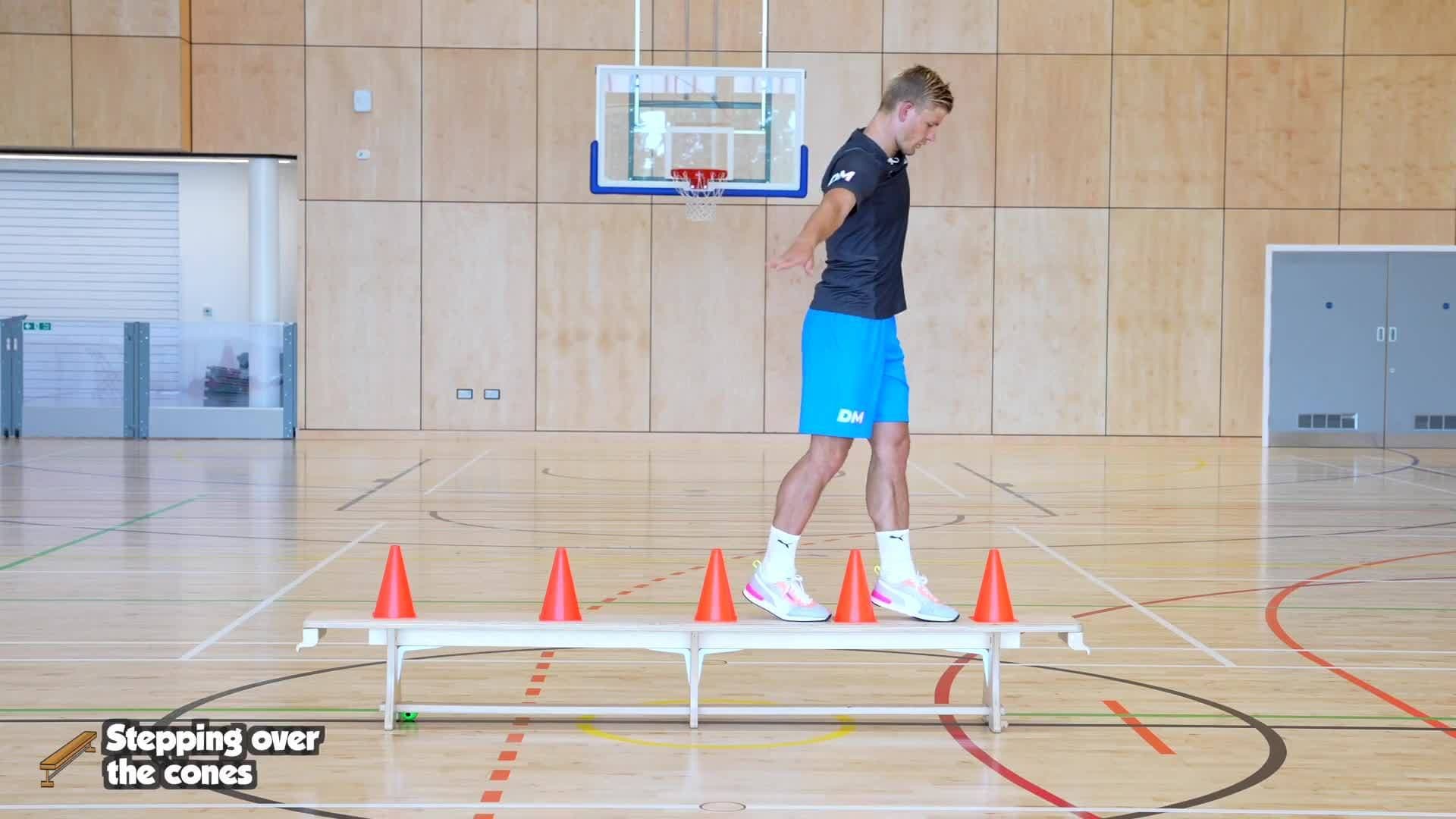 Moving - Stepping over the cones