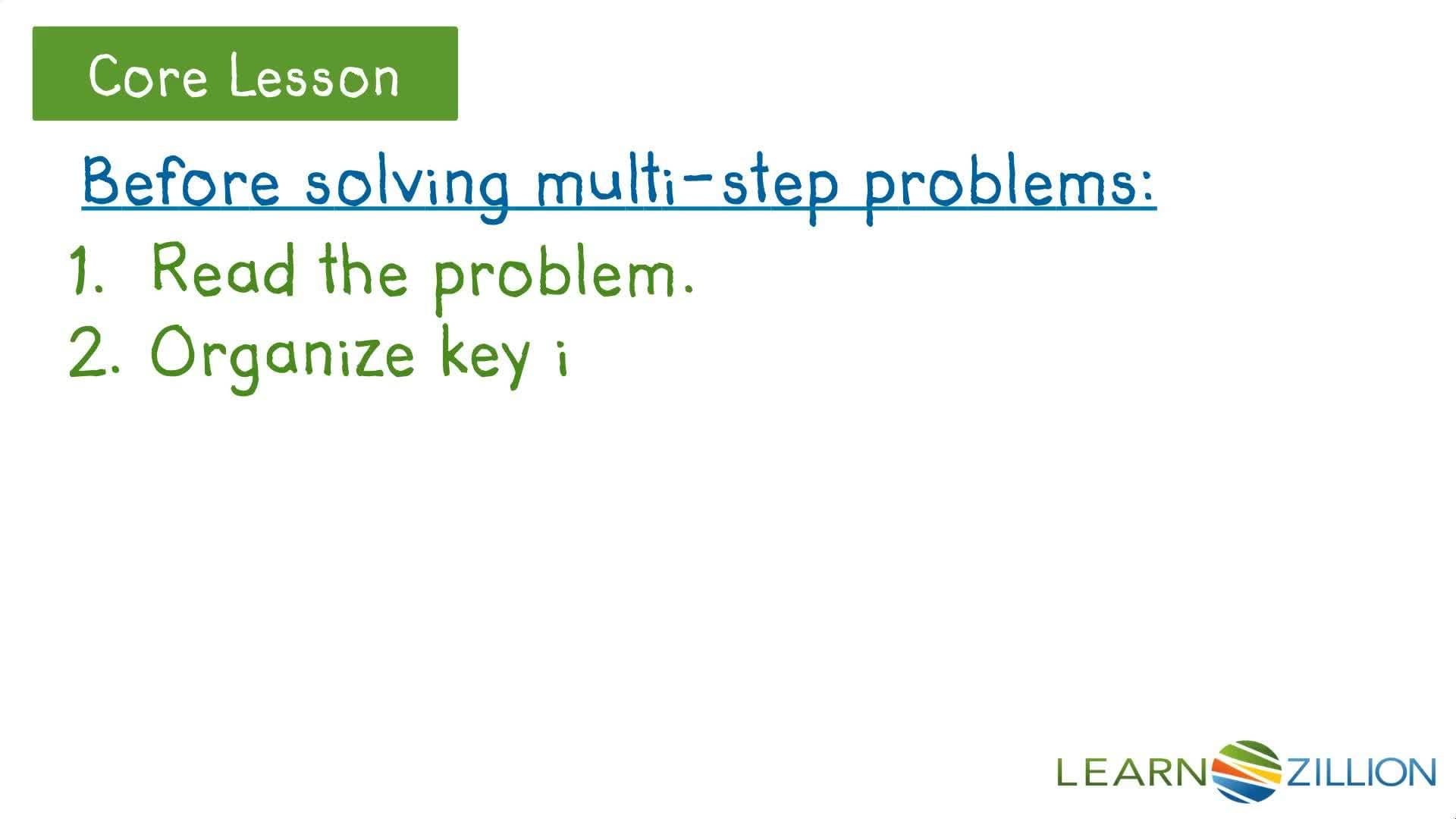 Steps to Solve Confusing Word Problems