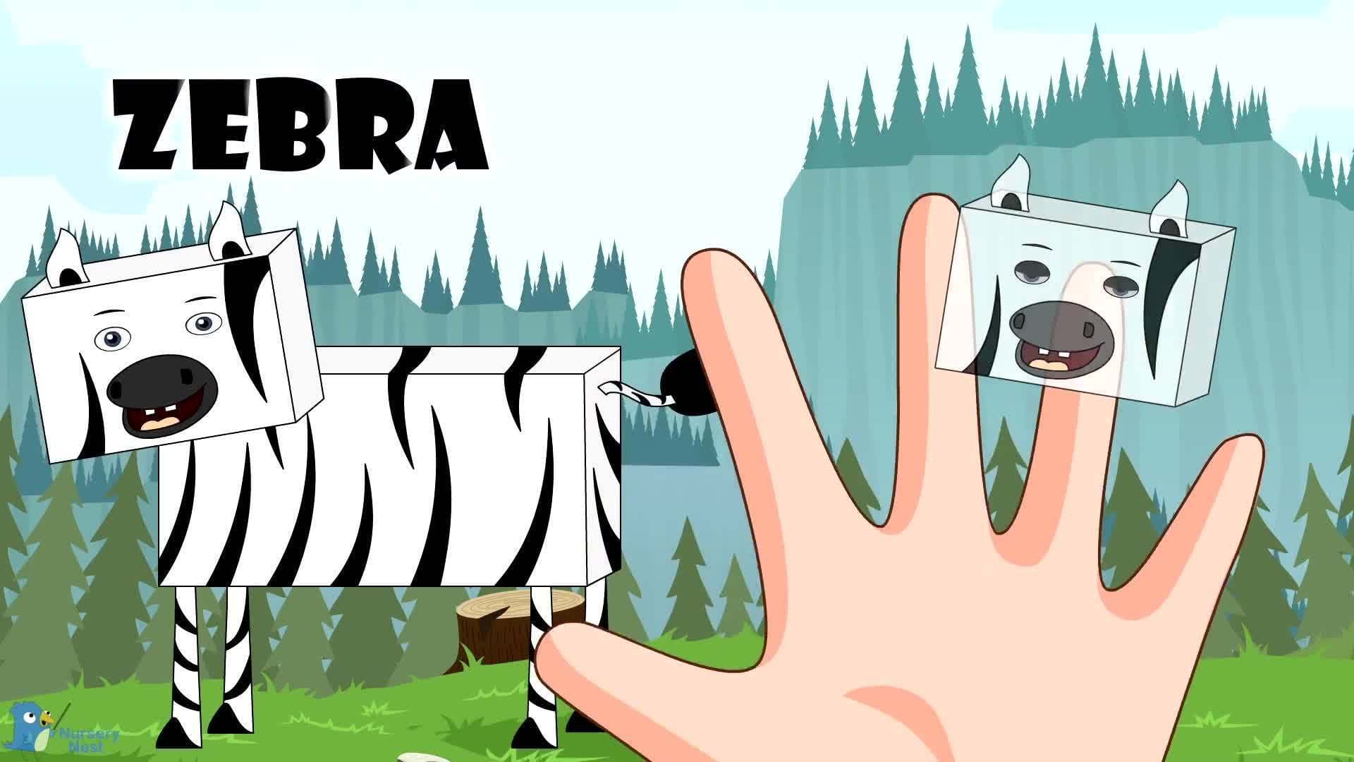 Finger Family Animals Song | Finger Family Nursery Rhymes