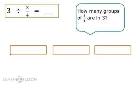 Dividing Whole Numbers by Fractions Using Models