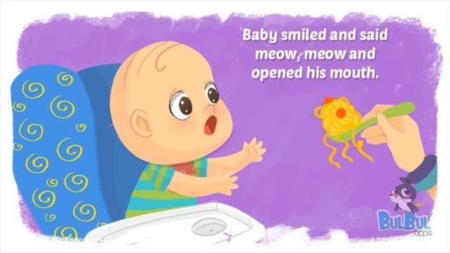 Baby Likes Pasta mother and child cute lunch animation story- story for kids- kids story HD
