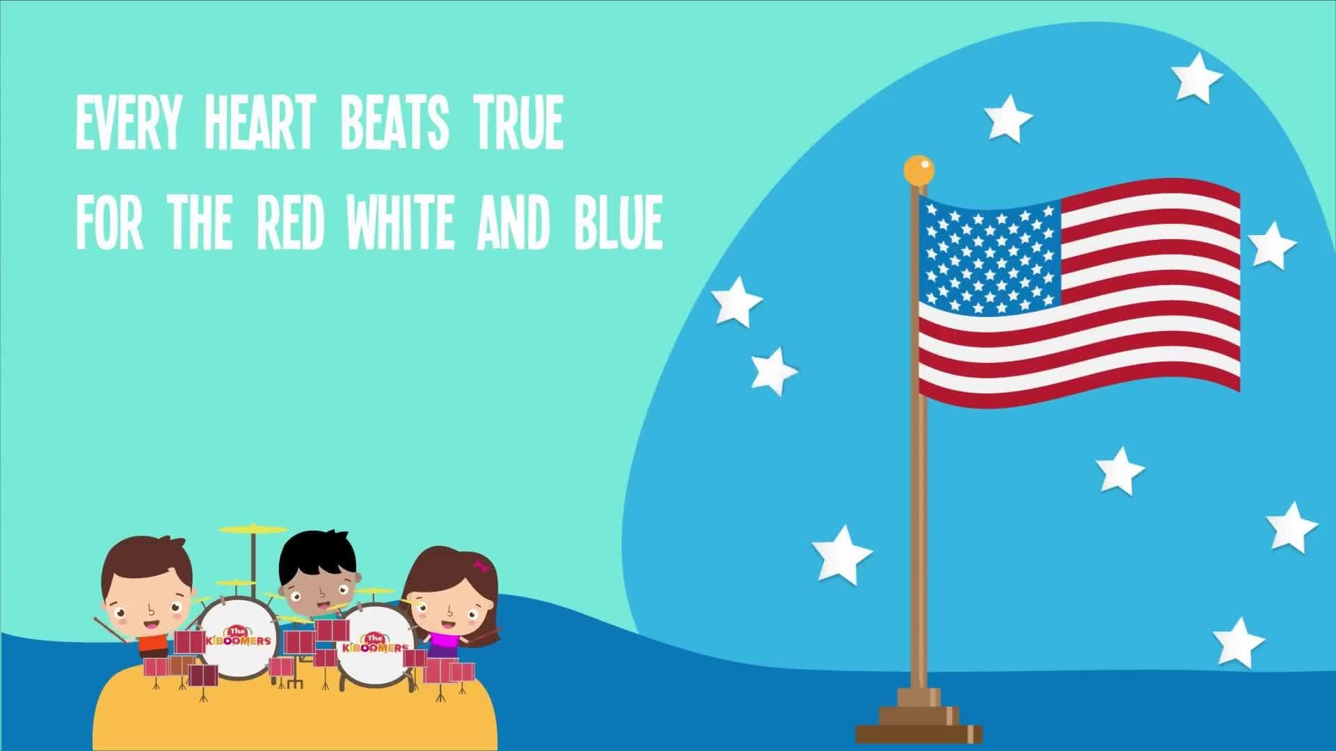 You're A Grand Old Flag Song for Kids | American Patriotic Music for Children | The Kiboomers