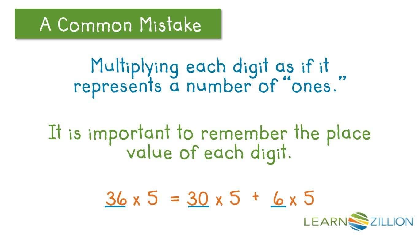 Multiplying Multi-Digit Numbers Using the Area Model