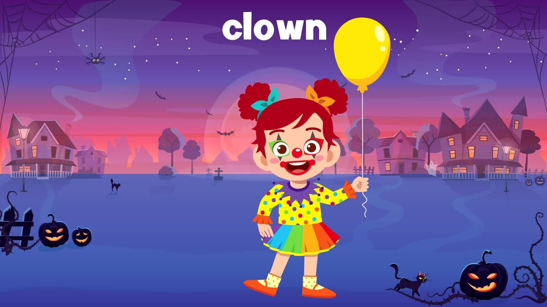 Halloween Characters Vocabulary Chant for Children