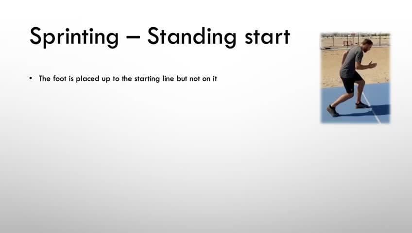 Athletics - Standing sprint start