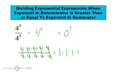 Dividing Exponential Expressions with Exponents in the Denominator